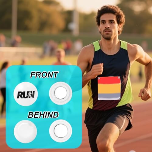 4 Pcs Magnetic Race Bib Clips
