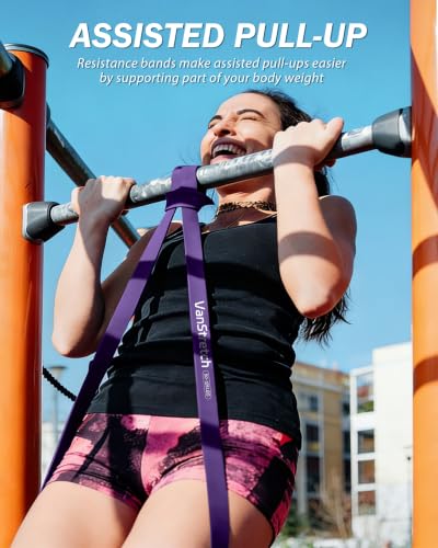 Resistance Bands for Working Out,5-Level Elastic Exercise Bands - color: Purple