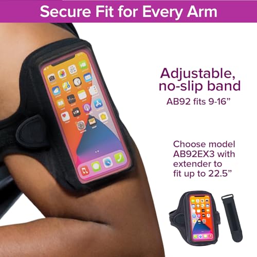 Tune Belt AB92 No-Slip Running Armband for Large/XL Phones and Cases - color: Black