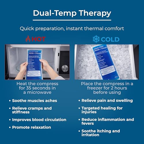 Cryopak Cold and Hot Therapy Wrap, Black, Latex-Free, Non-Toxic, for Back, Abdomen, Hip, Sports Injury Prevention, Recovery (Medium). kit Includes Flexible Gel Compress, Sleeve and Strap. - size: Medium