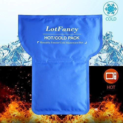 LotFancy Shoulder Ice Pack Wrap, Rotator Cuff Cold Hot Therapy, Reusable