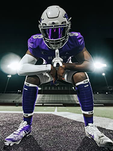 Nxtrnd Football Leg Sleeves, Calf Sleeves for Men & Boys, Sold as a Pair - color: Purple, size: One Size