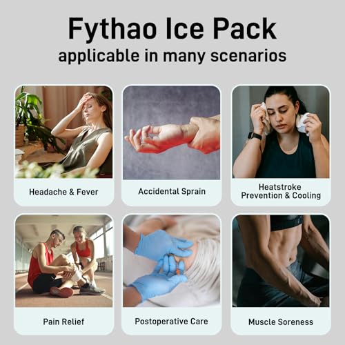 Ice Pack for Injuries Reusable, Ice Bags for Injuries Hot Water Bag for Hot & Cold Therapy and Pain Relief, No-Leak Elastic Breathable Ice Bag, Size 11", Pink - size: 11", style: Pink