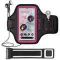 Running Armband for Google Pixel 11/10/9 Pro XL, 8/7/6 Pro (Rosy) - color: Rosy, size: Up to 6.8"