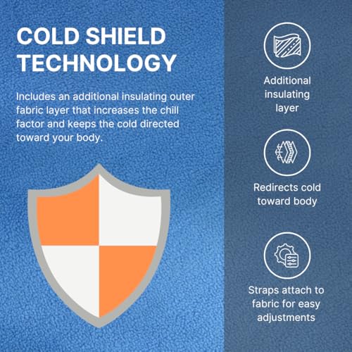 FlexiKold Reusable Gel Large Ice Pack with Straps – Cold Compress Gel Cold Pack for Injuries – Flexible Medical Ice Wrap for Back, Shoulders, Legs, Knees, Sciatica, Muscle Pain – Standard - style: Large