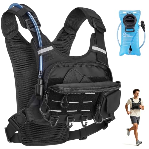 NOOLA Running Vest with 2L Water Bladder and Gear Holster - size: Large