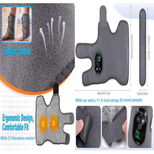 Cordless Foot Renew Triple Method Massager,Ankle Heating Pad for Relaxation