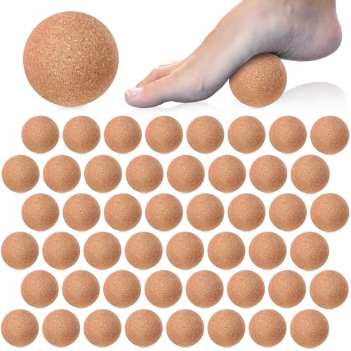 Seenelling 50 Pcs Cork Massage Ball Myofascial Release Therapy, 2 Inch - size: 2 inches