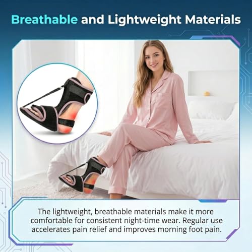 Plantar Fasciitis Night Splint, One Size Men & Women, Black - color: Black