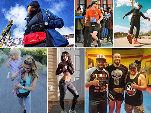WATERFLY Small Fanny Pack for Women Men, Crossbody Travel Waist Bag - color: Dark Blue