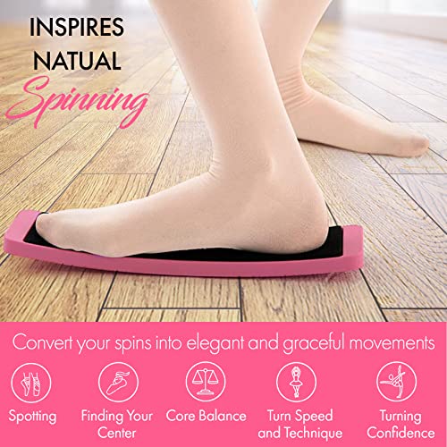 Zenmarkt Turning Board for Dancers, Cheerleaders, Gymnasts, Ice Skaters - color: Pink