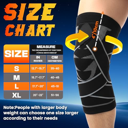 Compression Knee Brace for Women and Men with Strap Fit Mobilizer Knee Sleeve for Knee Pain Arthritis Sports Knee System Brace to Shin Protection Patellar Tendon Support Stabilizer (Small) - size: Small