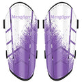 Shin Guards Soccer Youth Kids Boys Girls Toddler Shin Pads Child EVA Cushion Protection Reduce Shocks Injurie Calf Protective Gear Suitable for 4 5 6 7 8 9 10 11 12 Years Old - color: Purple+White, size: Small