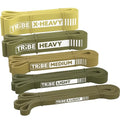 Long Resistance Bands Set, 5 Pull Up Assistance Bands for Working Out - color: Green