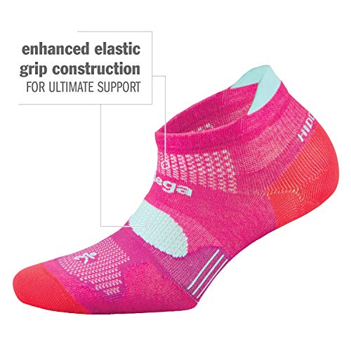 Balega Unisex Adult Hidden Dry Moisture Wicking Performance No Show Athletic Running Socks (1 Pair) - color: White Gradiant, size: Large