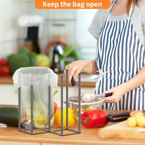 KORRTFID Foldable Bottle Drying Rack, Baby Bottle Drying Rack, Collapsible Cup Draining Holder, Retractable Reusable Storage Bag Dryer with Non-Slip Bottom - Stainless Steels (Starlight Gray) - color: Starlight Gray