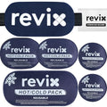 REVIX Ice Packs for Injuries, 5 Pack Hot & Cold Gel for Knee & Back, Navy - style: Navy-5 Pack