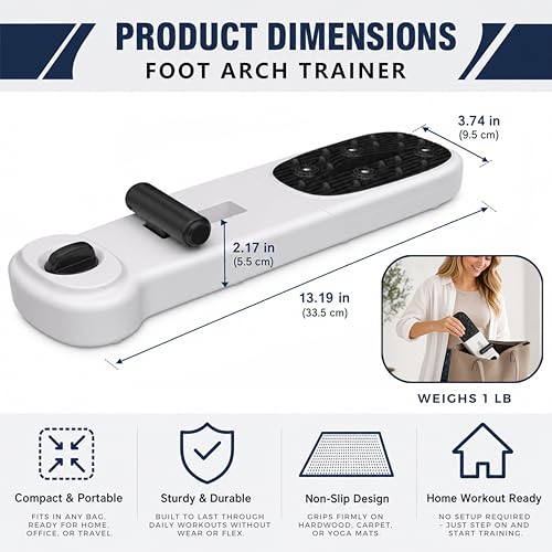 Foot Arch Trainer, Flat Feet Corrector & Plantar Fasciitis Relief