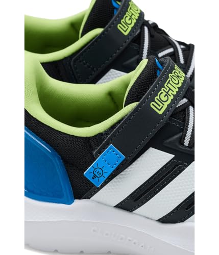 adidas Boys Marvel Lightorama Spider-Man Sneakers Shoes - Red - color: Black/White/Lucid Ray Blue, size: 5 Infant