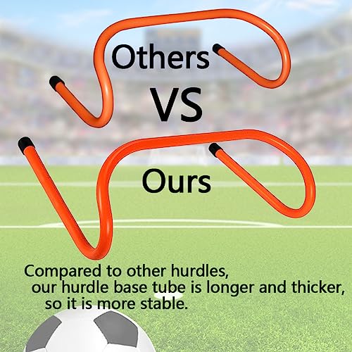 12 Hurdles Training Speed Agility Training Durable with 10 Marker Cone