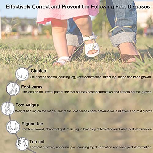 AFO Drop Foot Brace for Kids Toddler Ankle Foot Orthotics Night Splint, Baby Functional Orthotics & Foot Stabilizer, Improves Standing or Walking (20CM) - size: 20CM