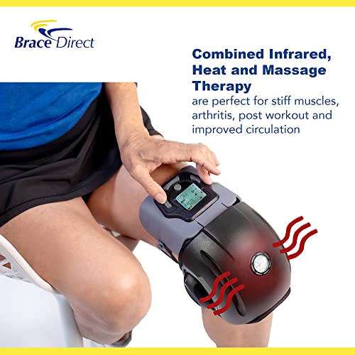Brace Direct OA Unloader Knee Brace and Heated Massager Pain Relief Bundle - size: Left