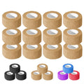 12 Pack 1 Inch x 5 Yards Self Adhesive Bandage Breathable (1 lnch Tan) - color: Tan, size: 1 Inch