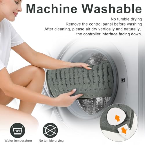 Heating Pad,Electric Heating Pads,Heating Pad for Back,DimGray,33x17 Inch - color: Darkgray, size: 33x17 Inch