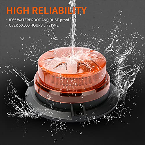 Amber Yellow Led Emergency Strobe Beacon Lights for Car 12V 24V 24-LEDs - color: #1 Amber