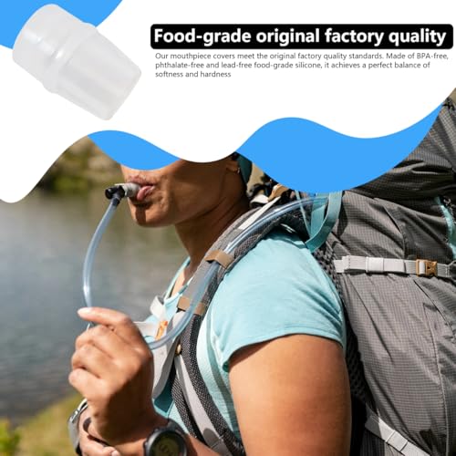 5-Pack Replacement Bite Valve Nozzles Compatible for Osprey, for Nathan & for Hydrapak Hydration Reservoirs - BPA-Free, Phthalate-Free, Lead-Free Silicone Sheaths
