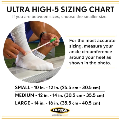 Ultra High-5 Rigid Ankle Brace – Chronic Ankle Instability, Boot Ready - size: Medium (Pack of 1)