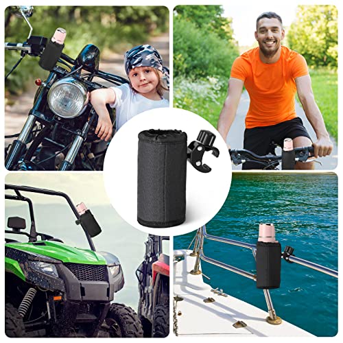 Hestya 2 Pcs Cup Holder Alligator Clip Bottle Holder Bike, Black