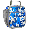 FlowFly Kids Lunch box Insulated Soft Bag Mini Cooler Back to School Thermal Meal Tote Kit for Girls, Boys, Camo - color: Camo