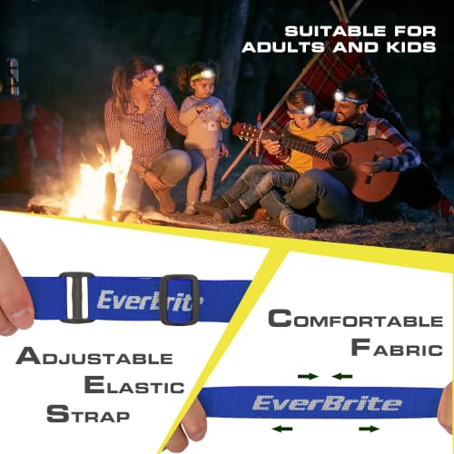 EverBrite Headlamp, 300 Lumens LED Head Lamp for Kids & Adults, Red Light - color: Sapphire Blue
