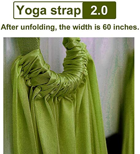 Yoga Fitness Stretching Strap, Adjustable Leg Stretcher Back Bend Assist Trainer, Improve Leg Waist Back Flexibility Home Gym Equipment for Rehab Pilates Ballet Cheerleading Splits Gymnastics - color: Blue