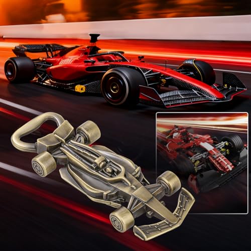 LKKCHER Race Car Bottle Opener with Spinning Wheels – Bronze Racing Gifts for Men, Dad, Brother, Grandpa with Gift Bag – Perfect for Birthday, Father’s Day, Christmas, Pub Nights, Garage Parties - color: Bronze Race Car