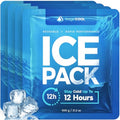 Ice Packs for Cooler, Reusable Ice Packs for Lunch Boxes, 4 Pack Long Lasting Freezer Packs, Leakproof Cooler Ice Packs for Lunch Bags and Coolers, BPA-Free, Food Safe - size: 4-Pack / 600g Each