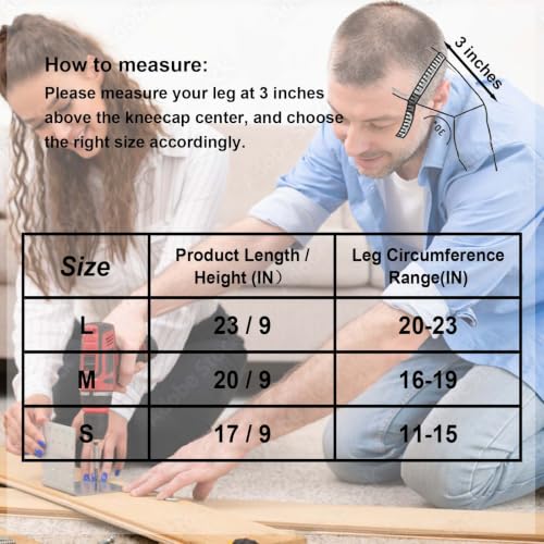 Garden Knee Pads for Women Men, Breathable & Elastic Straps, Black L,1 Pair - color: Black, size: Large