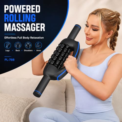 Electric Muscle Roller Massager, Large-Area Powered Rolling Massager