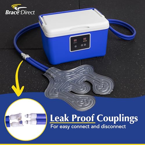Brace Direct BlueIce Cold Therapy Machine – Cryotherapy for Pain Relief – Ice Machine for Knee After Surgery, Back, Shoulder, Hip, and Ankle – Cold Compression for Arthritis and Post-Surgery Relief