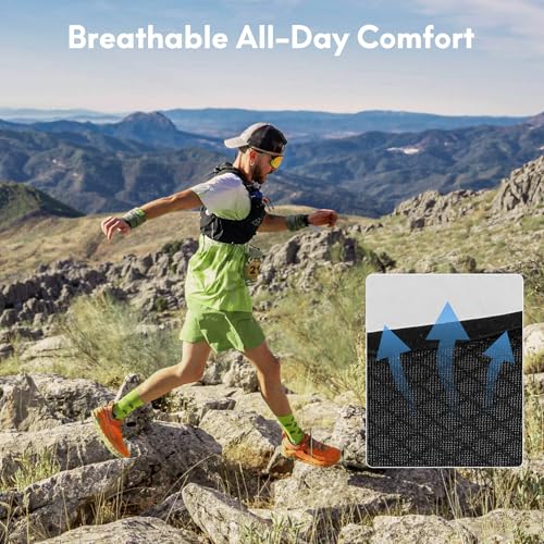 Haimont 10L Trail Running Hydration Vest with Soft Flasks - color: Black, size: Medium