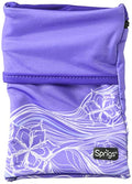 Sprigs Wrist Wallet Running Wristband Pocket for Keys Cards Cash ID Phone - color: Purple Surf