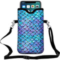 Cell Phone Sleeves Bag Case Crossbody Neoprene Holder Lanyard Phone Pouch for Women Men 7.5 X 4.5 Inches - Scale - color: Scale