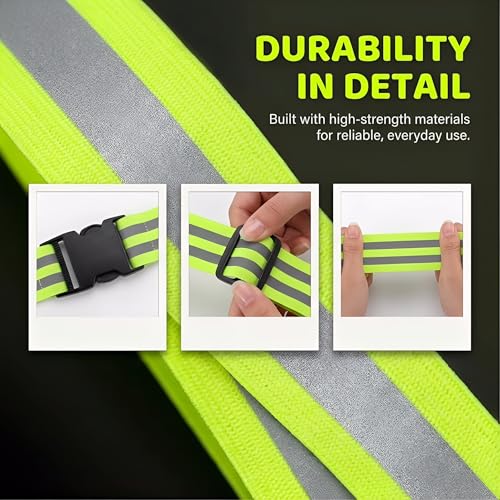 Little World Reflective Belt, Reflective Running Gear Elastic Reflective Sash - color: Orange