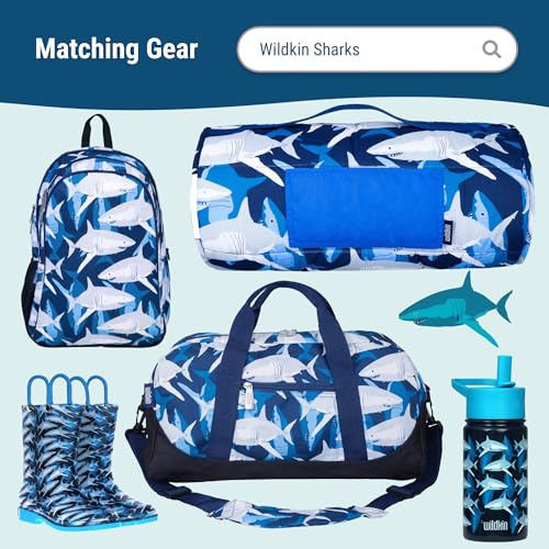 Wildkin Kids Ice Packs (4 Pack) – Slim, Reusable, Keeps Lunch Cool for School/Travel - Shark - color: Shark