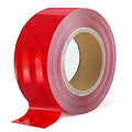 Reflective Tape, Waterproof Self Adhesive Dot Safety Reflector - color: Red, size: 2 Inch x 65 Feet