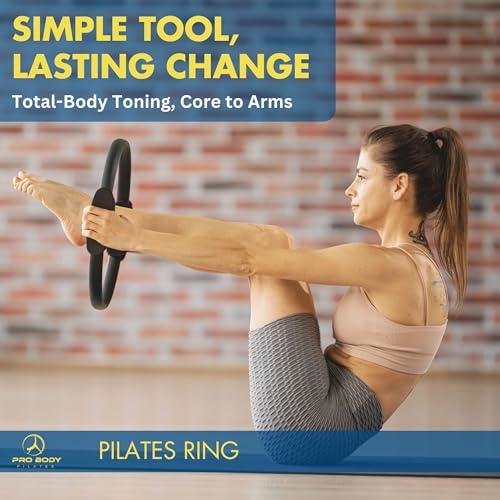 ProBody Pilates Circle - 14 Inch Magic Circle Pilates Ring - color: Black