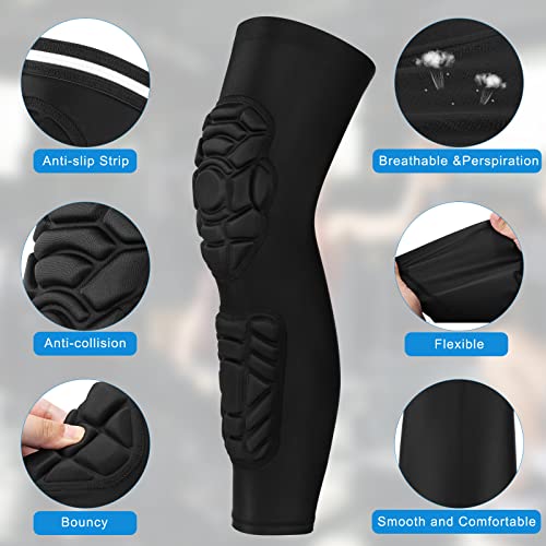 GUOZI Padded Knee Shin Guards Calf Pads Protector 2 Pack - size: X-Large