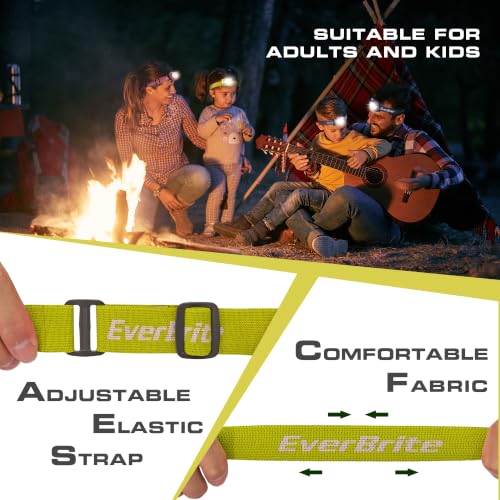 EverBrite Headlamp, 300 Lumens LED Head Lamp for Kids & Adults, Red Light - color: Yellow