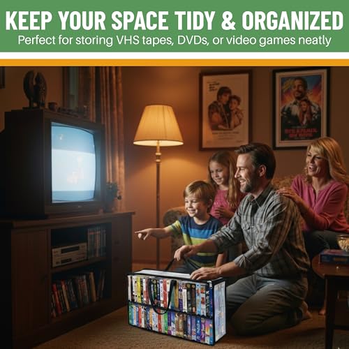 Evelots VHS Storage Bags, 4 Pack, Holds 200 VHS Tapes - size: 4-Pack (Holds 200), style: Vhs Storage Bag